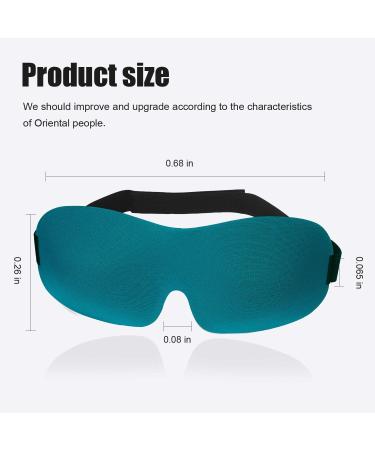 3D Contoured Sleep Mask for Women and Men - 100% Blackout, Adjustable Straps, Super Soft Sleeping Mask - Blue - Buy Online on GoSupps.com