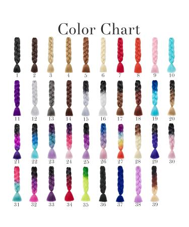 Buy Gairyan Jumbo Braid Extensions - 100g Ombre Synthetic Hair - 60cm Light Purple Afro Braids for Box & Crochet Styles - Buy Online on GoSupps.com