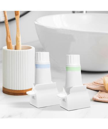 WSERE 2 Pack White Toothpaste Squeezer Roller Tube Squeezers Various Tubes Dispenser Holder Stand Reliable Quality Easy to Use and Efficient - Buy Online on GoSupps.com