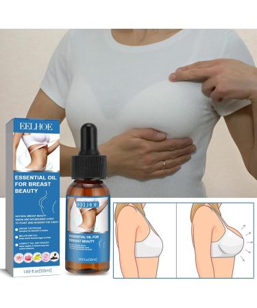 Natural Breast Enlargement Essential Oil 50ml | Moisturizing & Lifting Oil for Women & Men | Gentle Bust Tightening Solution - Buy Online on GoSupps.com
