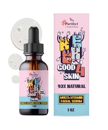 Purifect Good 4 Skin Multi-Vitamin Facial Serum with Vitamin E B C and K Gently Protects and Repairs Young Skin Moisturising and Plumping Suitable For All Skin Types 30ml Good 4 Skin - Multivitamin