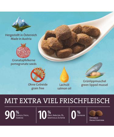 Granatapet Natural Dry Dog Food 4kg - Poultry Grain-Free & No Sugar Additives Sole Feed for Adult Dogs - Buy Online on GoSupps.com