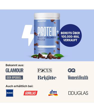 BRAINEFFECT PROTEIN+ | Sugar-Free Whey Protein Powder | Regeneration Boost | Creamy Cocoa Flavor | 630g - Shop Internationally - Buy Online on GoSupps.com