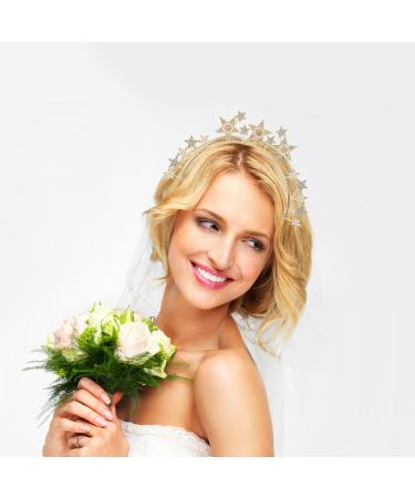 Beaupretty Hair Accessories Headbands Goddess Crown Star Headband Wedding Accessories for Brides Star Headpiece Wedding Crown Goddess Accessories for Women Alloy European and American - Buy Online on GoSupps.com