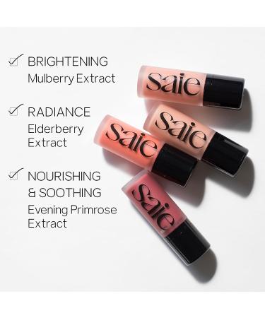 Saie Dew Blush - Cream Gel Cheek Tint for Dewy Glow - Doe Foot Wand Applicator - Dreamy (0.40 oz) - Buy Online on GoSupps.com