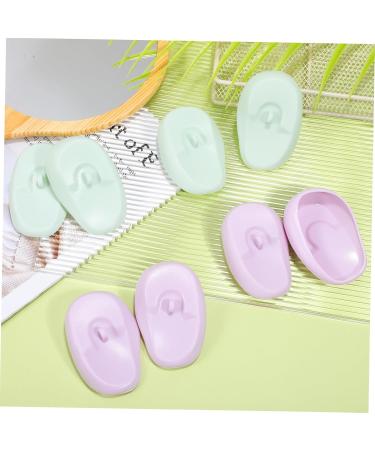 minkissy 4 Pairs tools Hair Dyeing Ear Covers Silicone Hair Coloring Ear Covers Hair Dyeing Earmuffs Ear Covers For Swimming Silicone Ear Covers ear protection Silica gel baking oil - Buy Online on GoSupps.com