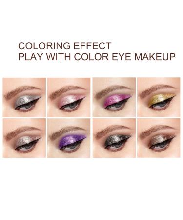 Buy 8PC Liquid Glitter Eyeshadow Set | Long-Lasting Fast-Drying Sparkling Makeup for Parties & Weddings - Buy Online on GoSupps.com