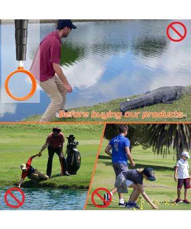 prowithlin Golf Ball Retriever  9/12/15/18ft Aluminum Alloy Golf Ball Retriever Telescopic Golf Accessories Golf Gift 12ft New handle - Buy Online on GoSupps.com