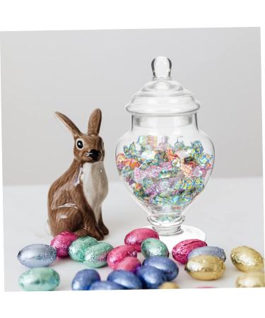 Operitacx Marshmallow Jar Dried Fruit Jar Storage Condiments Containers Coffee Jelly Cookie Jars for Kitchen Decorations Canister Ceremony Elegant Candy Wedding Decor Lid Jewelry Tea Glass 23x18cm Transparent Color - Buy Online on GoSupps.com