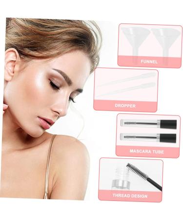 Healeved 4 Sets Empty Mascara Tube Clear Mascara for Eyelashes Volume Clear Eyelash Mini Funnel Plastic - Buy Online on GoSupps.com