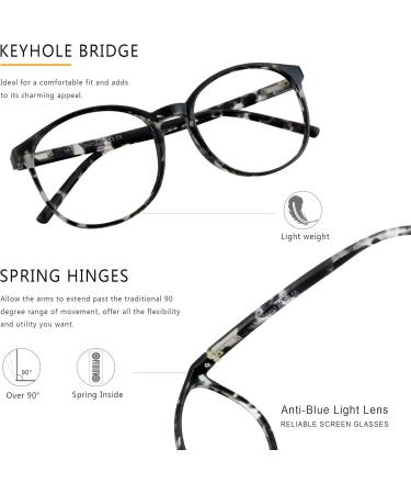 Vintage Round Multifocal Glasses | Anti-Blue Light Presbyopic Readers for Men & Women (+0.00/+2.00 - Buy Online on GoSupps.com