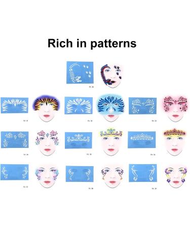 Eco-Friendly Makeup Compact - Unique Pattern Facial Stakeholders 10 Sheets for Parties & Stage Appearances - Buy Online on GoSupps.com