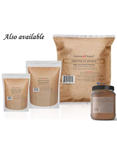 5 Lb. Ground Brown Flaxseed Powder | Omega-3 Fats | NON GMO | Gluten-free | 80 oz - Buy Online on GoSupps.com