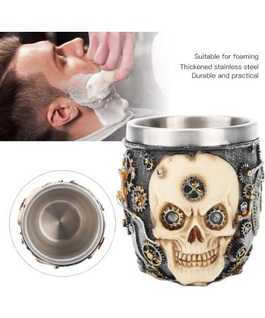 Premium Stainless Steel Shaving Soap Cup Mug - Beard of Razor Shell for Men's grooming at Home or Barber - Buy Online on GoSupps.com