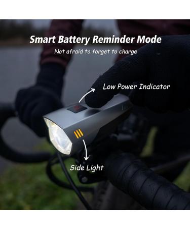 YBL LF-16 Bicycle Light - 35 Lux StVZO Approved USB Charging Front Lamp | IPX5 Waterproof Bike Lighting - Buy Online on GoSupps.com