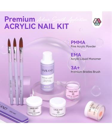 SAVILAND Acrylic Nail Kit with Drill | Complete Professional Set for Beginners | DIY Home Salon Essentials - Buy Online on GoSupps.com