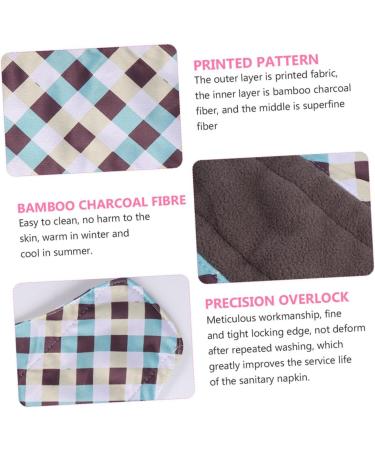 Exceart 8-Piece Washable Menstruation Pads Set | Reusable Sanitary Napkins with Storage Pockets - Eco-Friendly Solution for Women & Girls - Buy Online on GoSupps.com