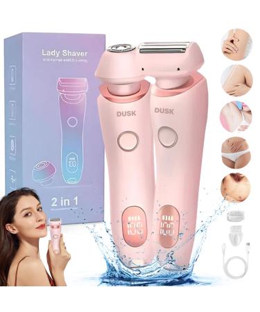 Dusk Razor for Women Glide Pro 3.0 Razor The Glide Pro 3.0 Razor Dusk Glide Pro 3.0 Shaver Dusk Official Razor Painless Shave Electric Shaver Wet & Dry Unisex (Pink)