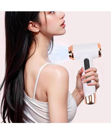 Hair Dryer 200W Cordless Blow Dryer for Fast Drying 15000mAh USB Rechargeable Blow Dryer with Nozzle Cold Hot Wind Speed Adjustment Hair Care Dryer for All Hair Types (White) - Buy Online on GoSupps.com
