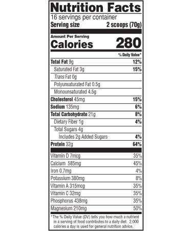Muscle Milk Genuine Protein Powder Banana Cr me 2.47 Pound 16 Servings 32g Protein 2g Sugar Calcium Vitamins A C & D NSF Certified for Sport Energizing Snack Packaging May Vary Banana Cr me 2.47 Pound (Pack of 1) - Buy Online on GoSupps.com