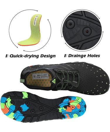 Mishansha Quick Dry Water Shoes - Carbon Black - Size 9.5 Women/8 Men - Buy Online on GoSupps.com