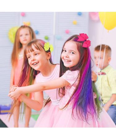 Hair Chalk Comb Set - 10 Color Temporary Washable Hair Dye for Kids | Birthday and Holiday Gifts for Girls Ages 6-12 | Pink, Red, Rose Red, Dark Blue - Buy Online on GoSupps.com