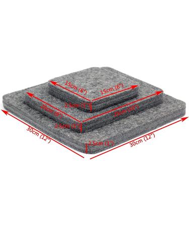 Hancool Large Eco-Friendly Needle Felting Pad - 12x12x1 Inch Thick Firm Wool Pressing Mat for DIY Crafts - Buy Online on GoSupps.com