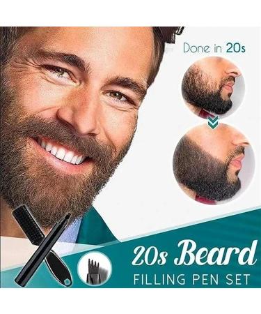Waterproof Eyebrow & Beard Filling Pin - 4 Points Filler & Brush for Men - Durable Natural Look (Red-Brown) - Buy Online on GoSupps.com
