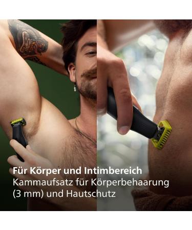 Philips OneBlade Pro360 Electric Razor QP6651/30 - 360-Degree Blade Trim Attachment 14 Length Settings Travel Case & Charging Station - Shop Internationally! - Buy Online on GoSupps.com