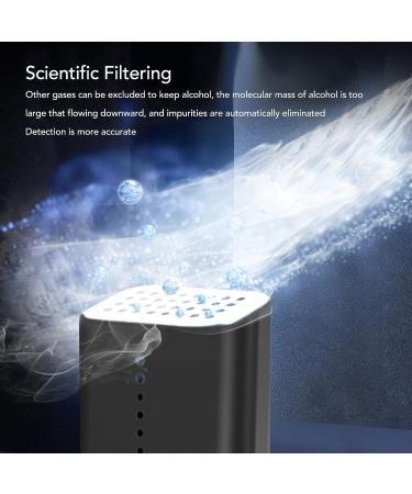 Portable Non-Contact Breathalyzer Alcohol Detector - Digital Breath Tester with 3 Color Indicators - Buy Online on GoSupps.com