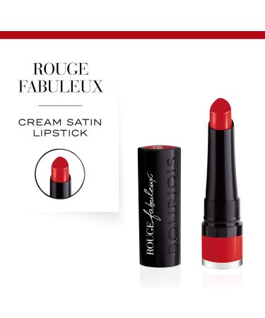 Bourjois Rouge Fabuleux Bullet Lipstick 011 Cindered-lla - 2.3g (Pack of 1) | Long-Lasting Matte Lip Color - Buy Online on GoSupps.com