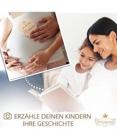 Prinzental 40 Milestone Cards for Pregnancy | Engraved Wooden Photo Cards | Perfect for 9 Months (German) - International Shipping Available - Buy Online on GoSupps.com