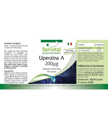 Fairvital | Huperzine A 200mcg - Lycopod Extract - 90 Capsules - Pure Substance - Buy Online on GoSupps.com