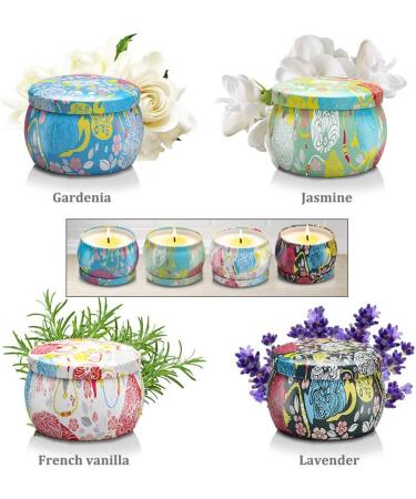 YMing Fragrance Candles Gift Set for Women | 4-Pack Soy Wax Aromatherapy Candles - Lavender Jasmine Vanilla | Perfect for Mother's Day Birthdays Christmas & Relaxation - Buy Online on GoSupps.com