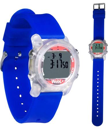 WobL Waterproof Vibrating Alarm Countdown Timer Watch - Small Size, 9 Alarms, Blue - Ideal for Sports, Medicine, Meetings, and Potty Reminders - Buy Online on GoSupps.com