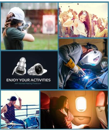 High Fidelity Reusable Musicians Earplugs - 24dB Protection for Music Festivals, DJs, Musicians - Black - Buy Online on GoSupps.com