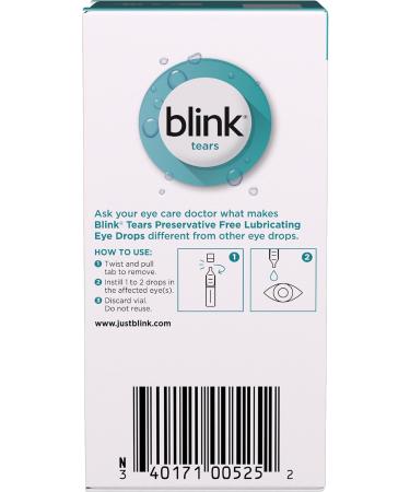 Buy Blink Tears Preservative Free Lubricating Eye Drops - 25 ct (0.01 fl oz) | Pack of 2 | Fast International Shipping - Buy Online on GoSupps.com