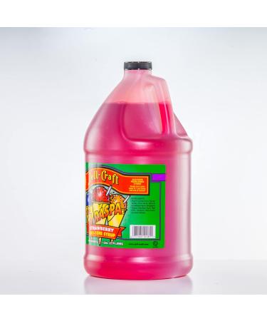 Snow Cone Syrup Shaved Ice - Strawberry Flavor Coffee ICEE Slushie soda Flavored syrups for Drinks 1 Gallon Jug 15680-Strawberry - Buy Online on GoSupps.com