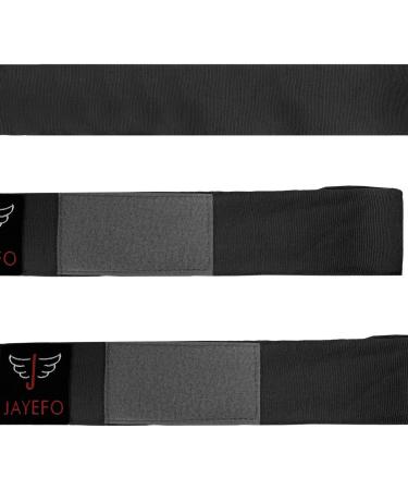 Jayefo Sports Hand Wraps 180 Inches - Boxing Inner Gloves for Men & Women - MMA Kickboxing Muay Thai - Pair in BLACK - Buy Online on GoSupps.com