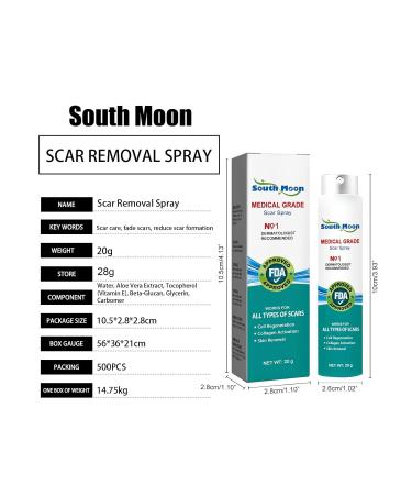 2Pcs Scar Remove Advanced Spray - Remove Dark Acne, Surgical Scars & Stretch Marks - Buy Online on GoSupps.com