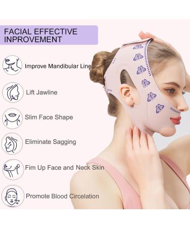 MASIKA Chin Strap for Sleeping Adjustable Chin Strap Jaw Strap Jawline Shaper V-Line Mask Chin Up Mask V Shaped Face Mask Jaw Exerciser Reusable chin strap Butterfly pattern Animal Print - Buy Online on GoSupps.com