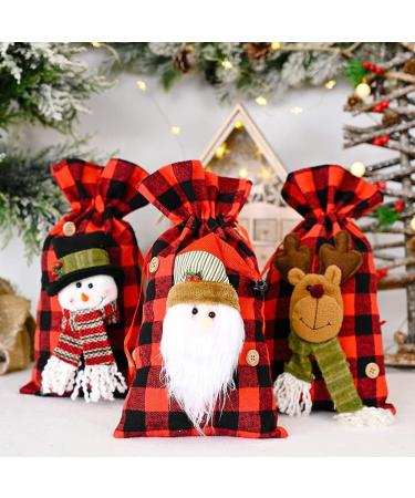 Wosieue 3 PCS Christmas Candy Bags Bags Gift Bags for Festivals and Decorations Super Cute - Buy Online on GoSupps.com