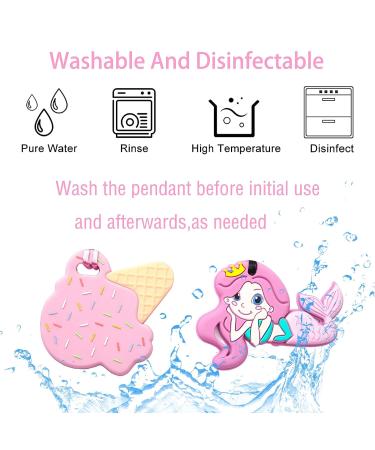 5 PCS Silicone Chew Necklaces for Sensory Kids & Adults - Textured Teether Chewy Toys for Autism - Chewy Necklace Sensory - Buy Online on GoSupps.com