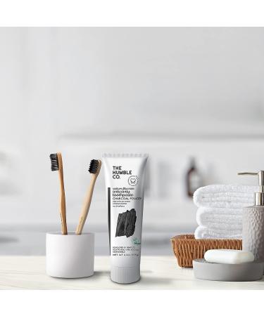 Humble Co. Natural Toothpaste 2pk - Anticavity Adult Fluoride Formula with Charcoal Powder - Buy Online on GoSupps.com