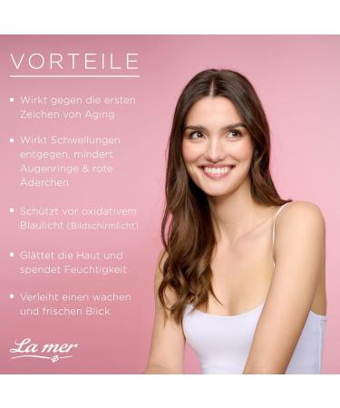  La Mer First Perfection Pure Glow Eye Cream - Against the first signs of aging - Works against puffiness reduces dark circles and red veins - Smoothes the skin - For a radiant look - Buy Online on GoSupps.com