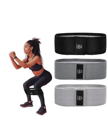 Resistance Bands for Working Out Glutes HIPS Thighs & Legs - 3 Levels Non-Slip Fabric Exercise Booty Band for Fitness Stretching Yoga Pilates & Strength Training