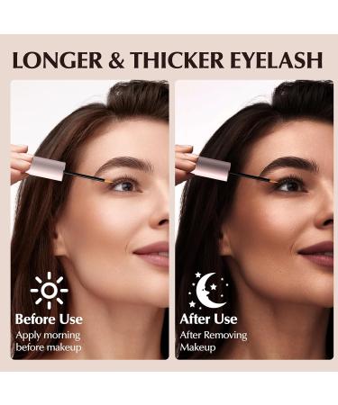 Lash Serum & Eyebrow Serum Kit Natural Formula Eyelash Growth Promotes Longer Thicker & Fuller Lashes & Brows Vegan Cruelty-Free For Sensitive Eyes (2 Pack 10ml) - Buy Online on GoSupps.com