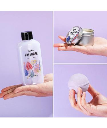 BFF Love Spa Gift Basket for Women - Lavender Spa Set with Candle, Bath Bomb, Bubble Bath - Relaxing Pamper Gifts for Her - Buy Online on GoSupps.com