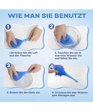  MOAJAZA Vaginal and intimate douche for women 170 ml reusable douche intimate douche vaginal douche for body care and intestinal cleansing anti-reflux blue - Buy Online on GoSupps.com