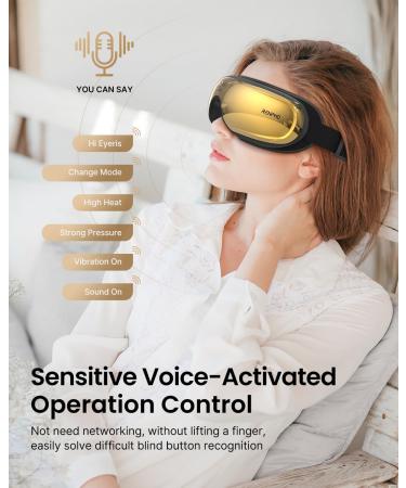 RENPHO Eye Massager with Heat & Cooling - FSA/HSA Eligible Voice Controlled DIY Settings - Perfect Relaxation Gift for Men & Women - Buy Online on GoSupps.com